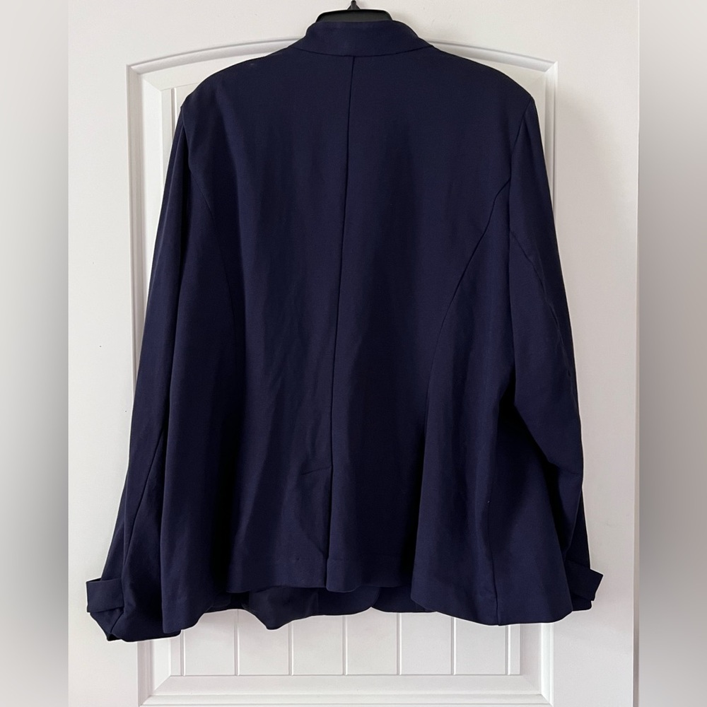 Lane Bryant Size 26 (4X) Military Style Navy Jacket Neapolitan Women’s Blazer - Picture 3 of 6